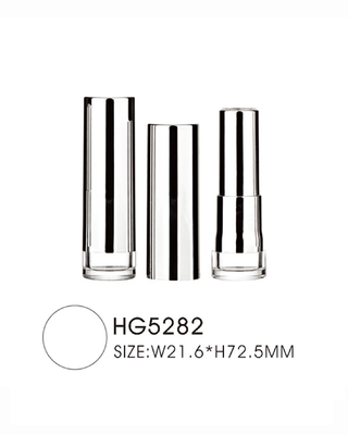 Round Empty Lipstick Case 12.1mm 12.7mm Inner Cup Clear Lipstick Tube