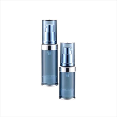 15ml 30ml Cosmetic Airless Bottle Silver Collar 50ml Cosmetic Containers Airless Pump Bottle