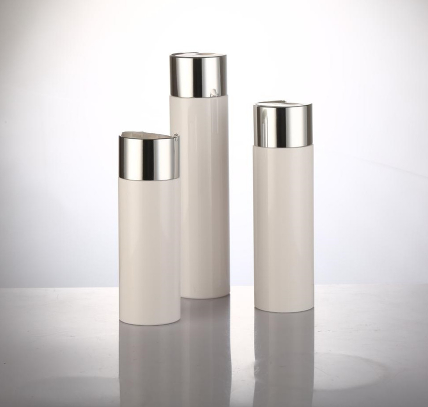 PET Shampoo And Conditioner Bottle Flat Shoulder Frosted Lotion Bottles Screw Press Cap