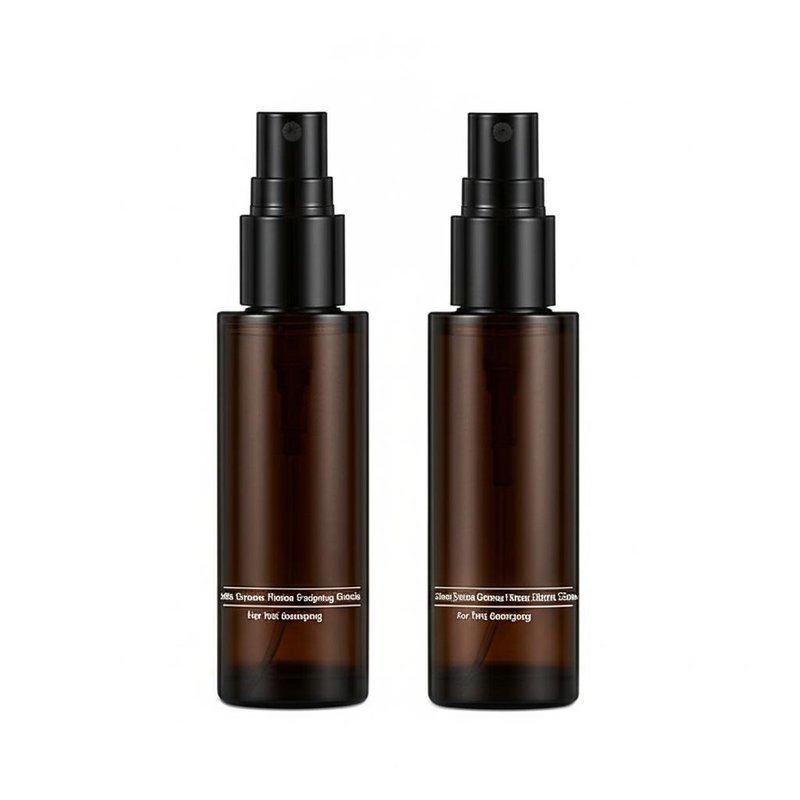 Cosmetic Airless Bottle with UV Coating Labeling and Flip Top Cap for Premium Packaging